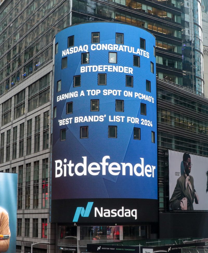 Bitdefender sur TimesSquare